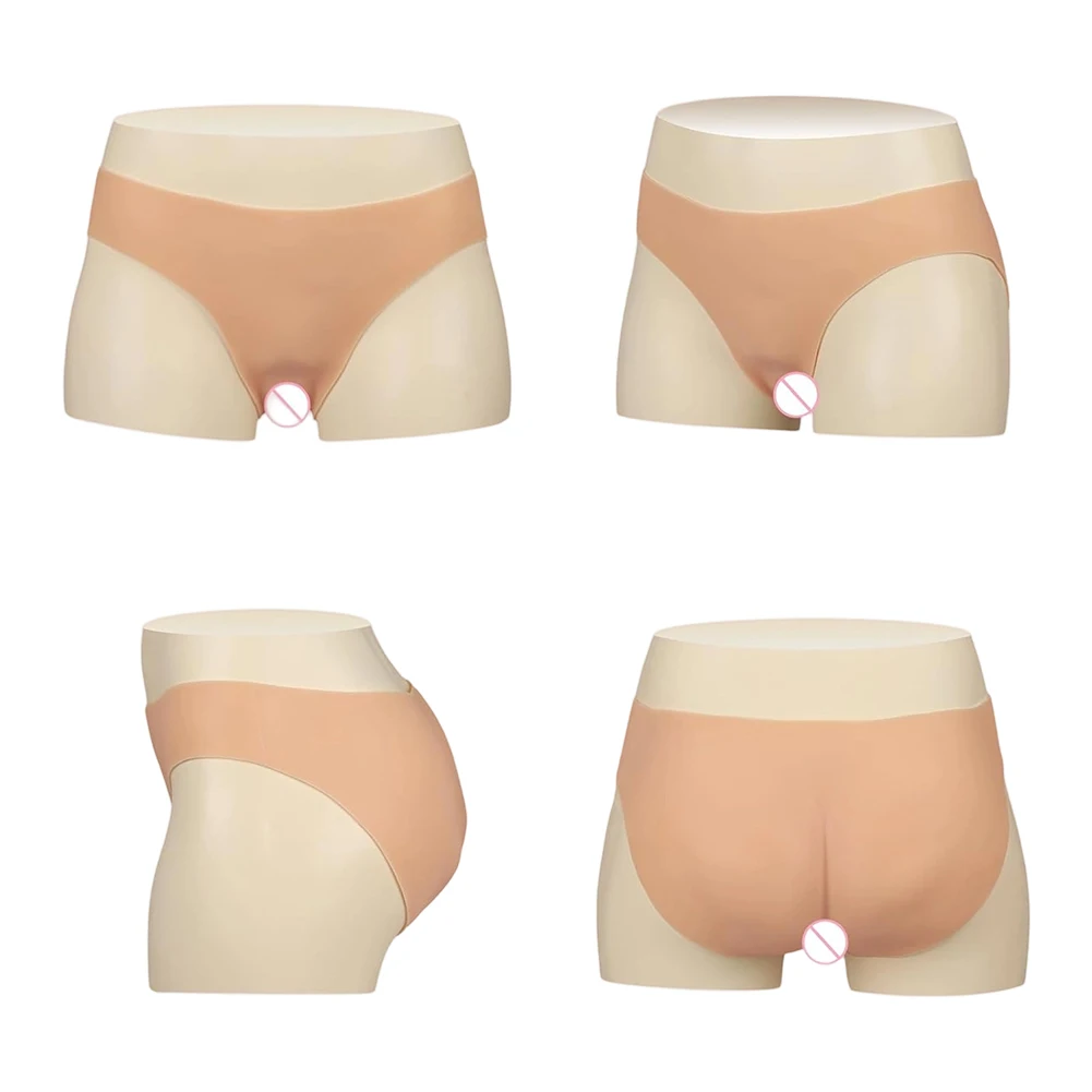 Silicone Fake Vagina Pants Short Triangle Crossdressing Apparel Male to Female Can Pee for Crossdresser Drag Queen