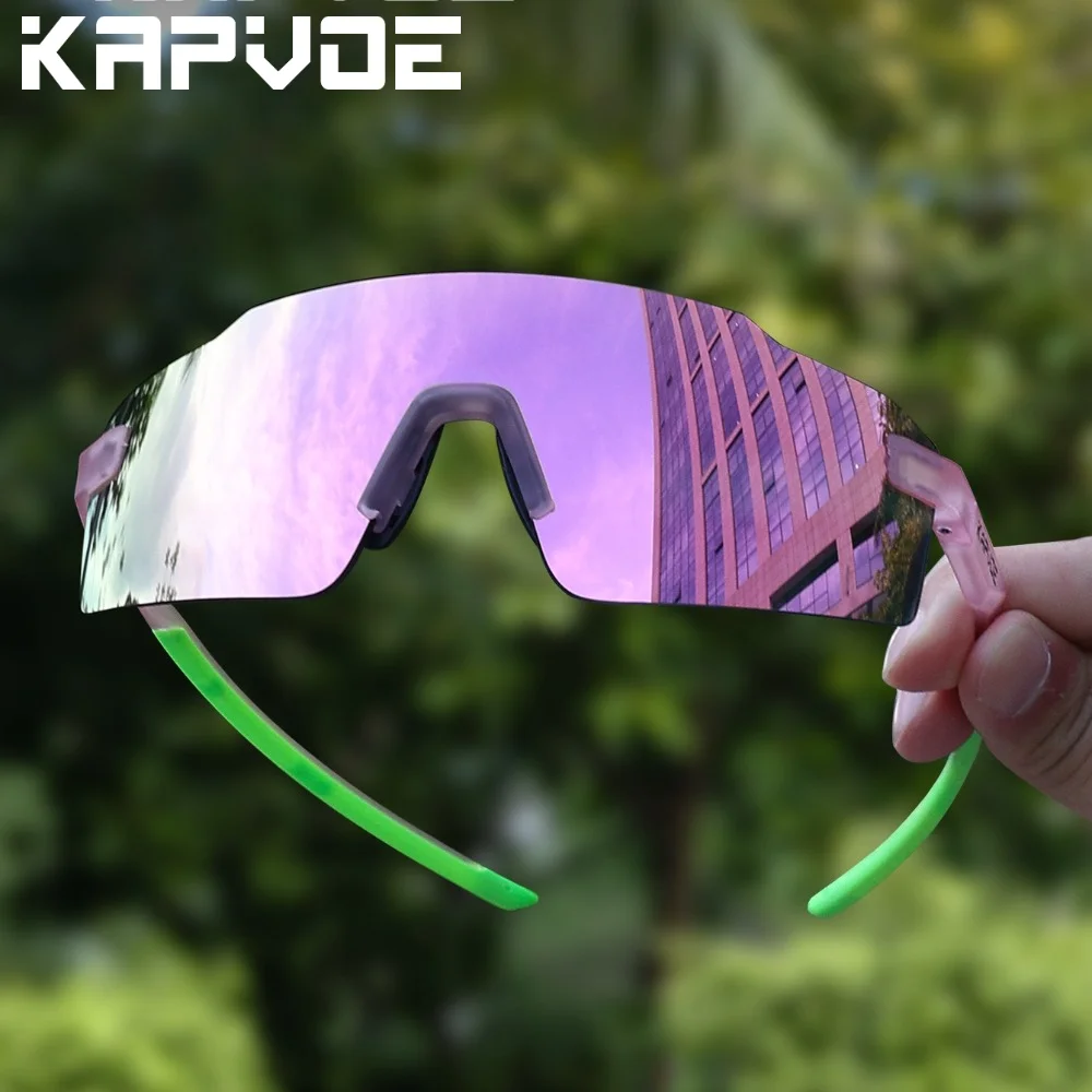 Kapvoe Light-Weight Hiking Eyewear Photochromic Runnning Sunglasses Cycling Glasses for Men Wide Women UV400 Hiking Eyewear
