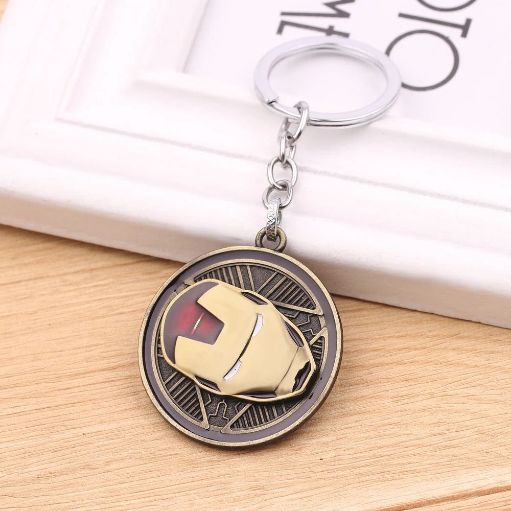 Disney Movie Avengers Superhero Keychain Pendant Trendy Spiderman Keyring Fashion Iron Man Key Holder Gifts For Fans Friend