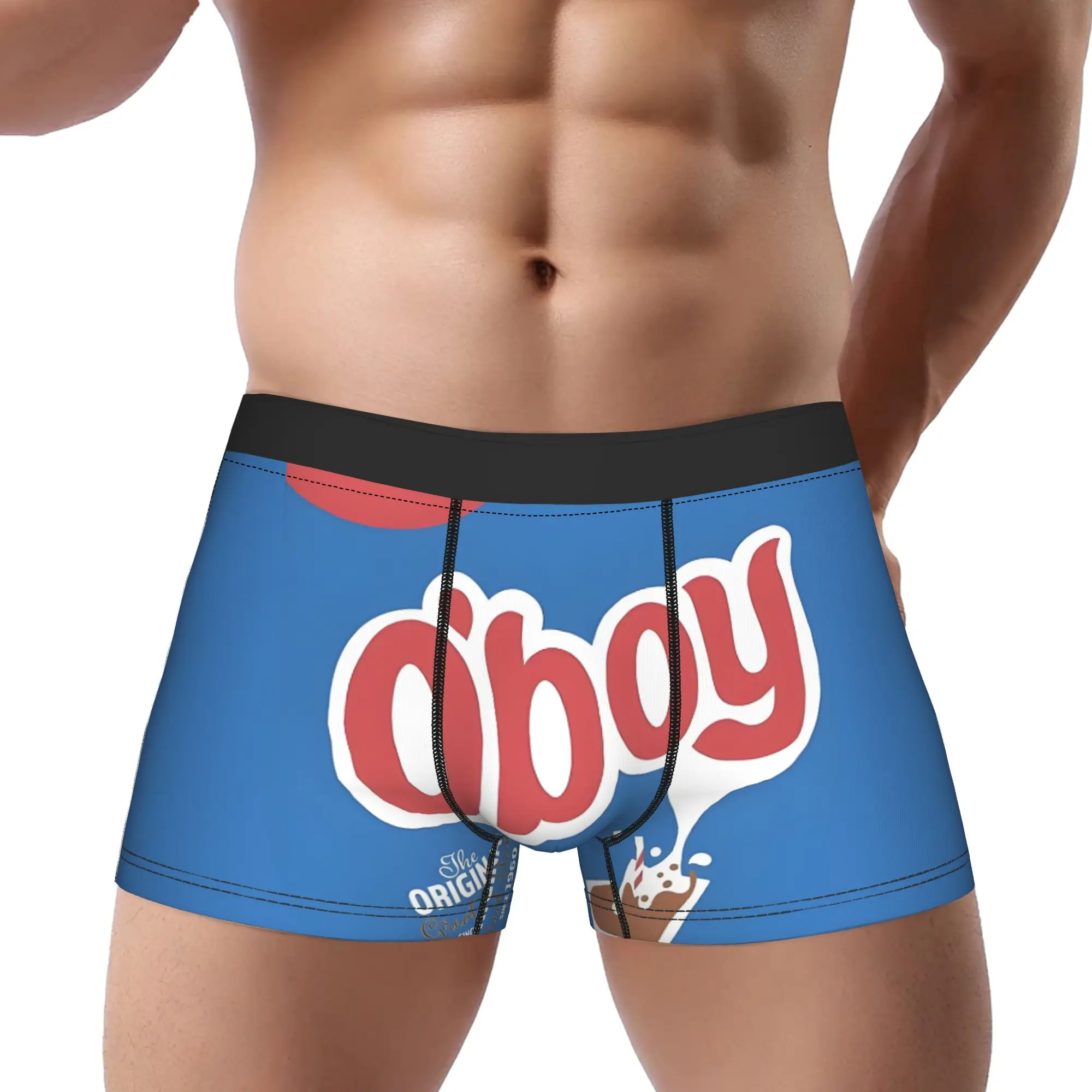 O' Pulver - Ropa Interior Masculina, Calzoncillos Tipo Bóxer, Cómodos, con Estampado de Bebida de Chocolate Sueca