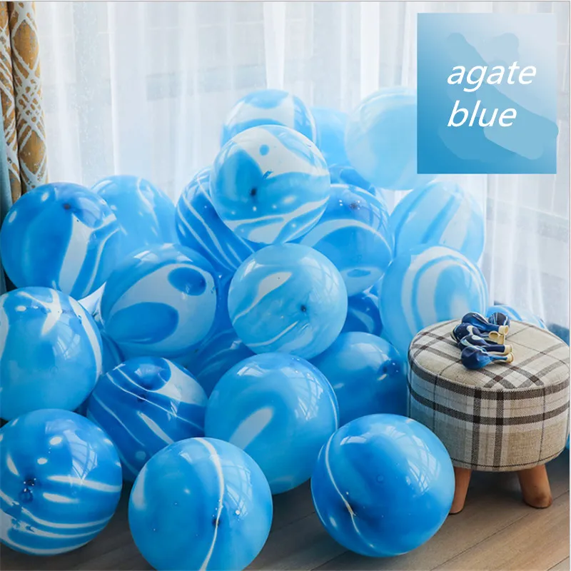 10 / 12 inch 3.2g wedding birthday party decoration holiday party supplies agate latex balloon