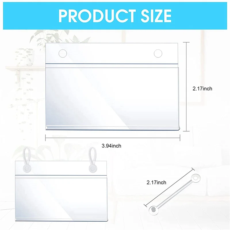 Пластиковые держатели этикеток, зажимы для вешалок для билетов с легкой кнопкой, застежка-замок для продуктов на рынке корзины (120)