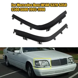 For Mercedes Benz W140 S320 S350 S500 S600 1995-1998 Car Headlight Rubber Sealing Strip Trim Headlamp Decorative Strip