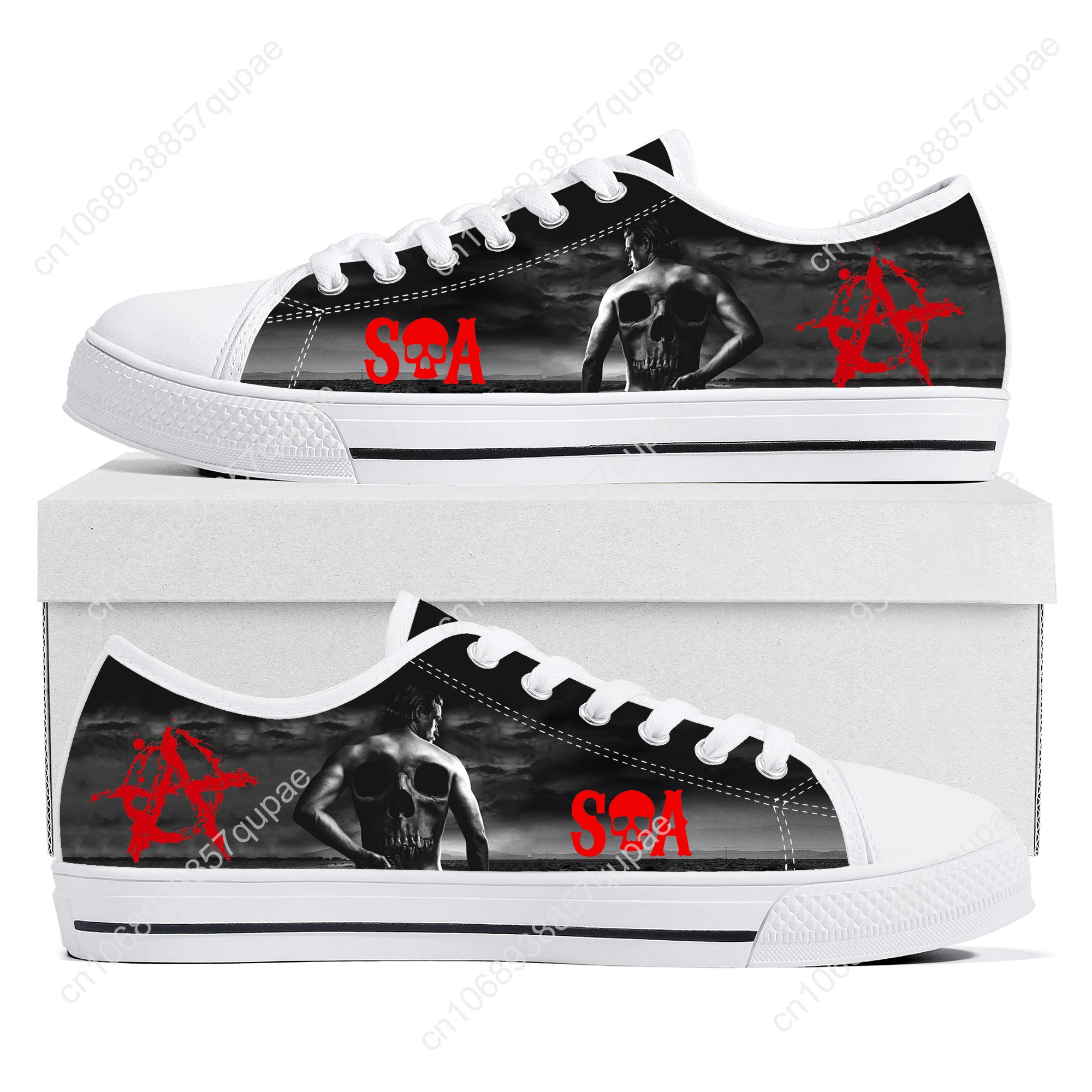 

Sons Of Anarchy SOA Low Top Lightweight Sneakers Mens Womens Teenager Canvas Sneaker Casual Couple Hiking Lightweight Shoes