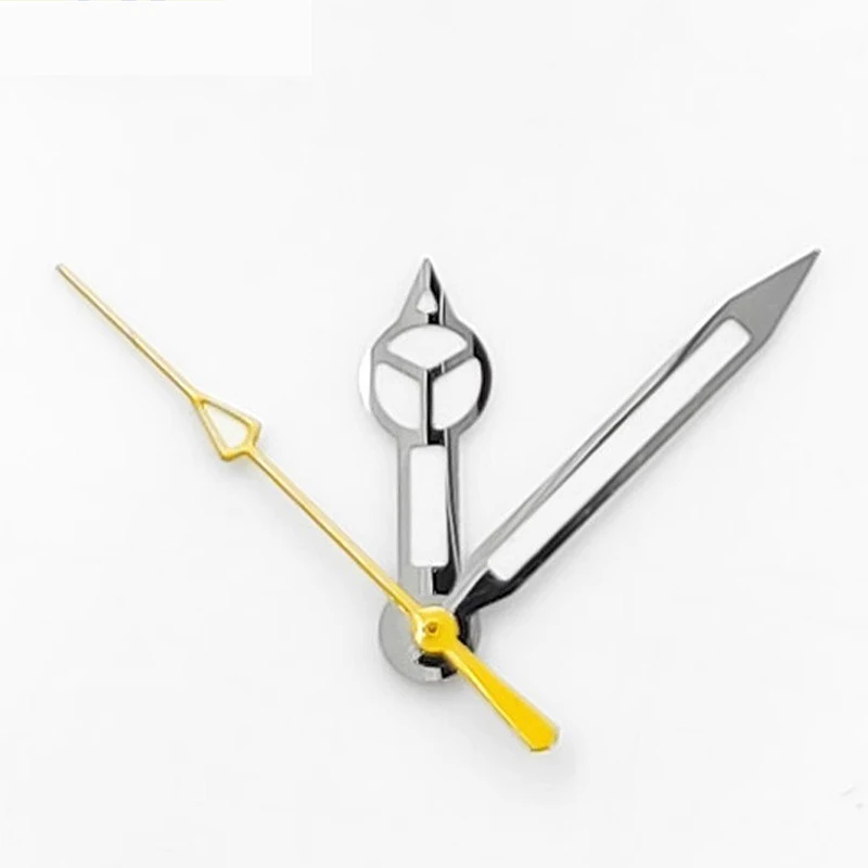 Für Casio Swordfish MDV106 Uhren Teil MDV-106 Uhrzeiger Grün Leuchtendes Silber 2115 Uhrwerk Zierstunde Minute Sekundenzeiger