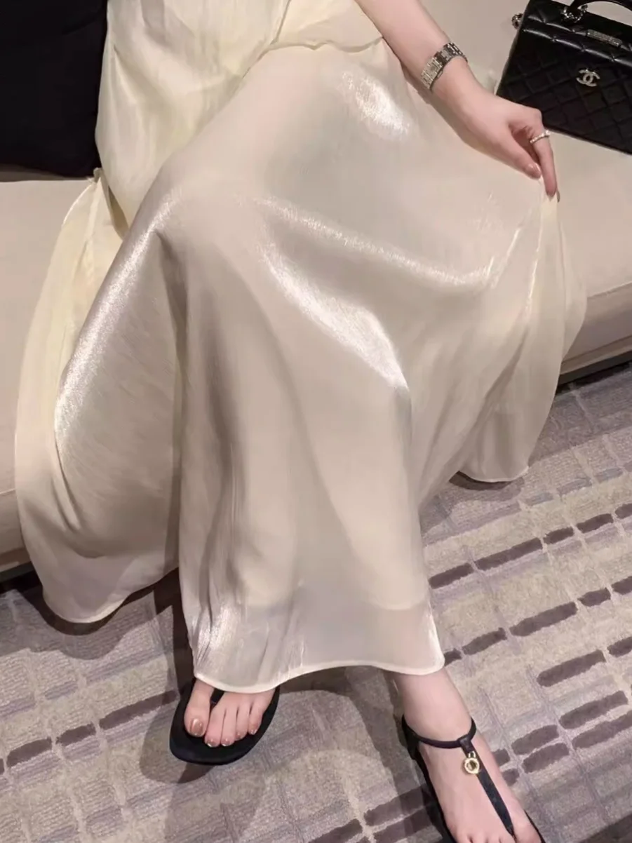 Extra grote maat A-lijn lange f rok gedrapeerde Ele asymmetrische Koreaanse Sle hoge taille slim fit zomer mooie rok