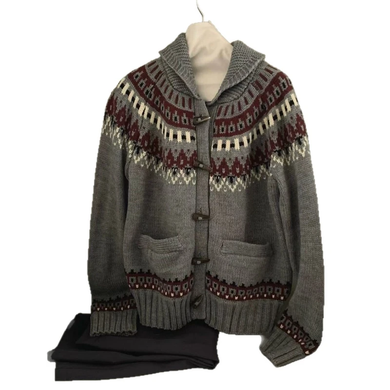 Cardigan femmes chandails manteau vestes pulls Y2k Streetwear élégant épissure tricot col rabattu travail ouvert Stith automne hiver