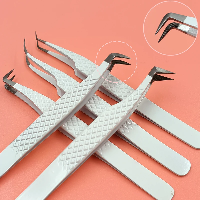 Top Quality Lash Tweezers Fiber Tip Professional Fiber Tip Tweezers for Eyelash Extension