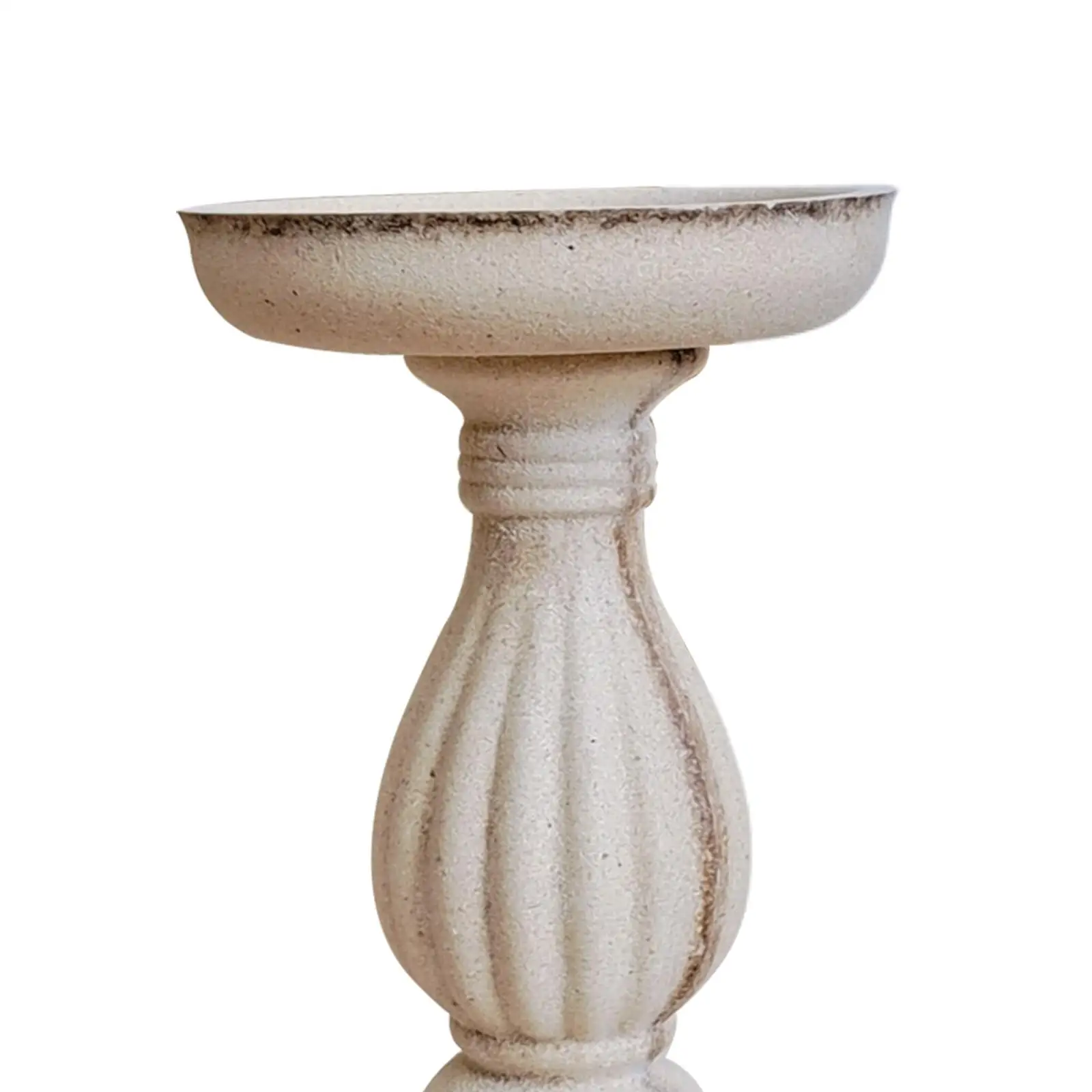 2 Size Retro Wooden Candle Holders Accents Candlesticks Elegant