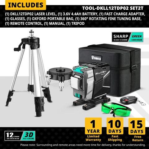 DEKO DKLL12tdP02 Laser Level