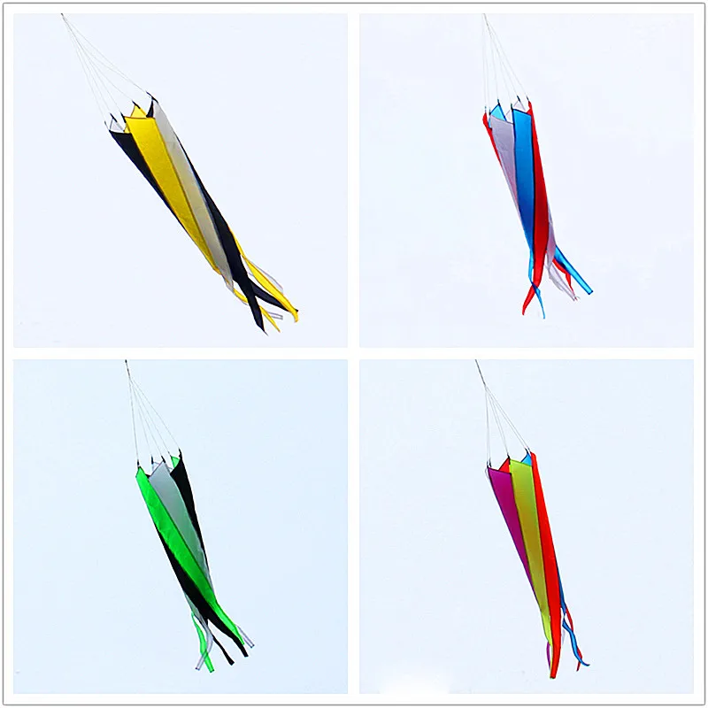 

free shipping giant kites windsocks rainbow tails kites pendant flying kids outdoor toys juguetes inflables stunt kite wireless