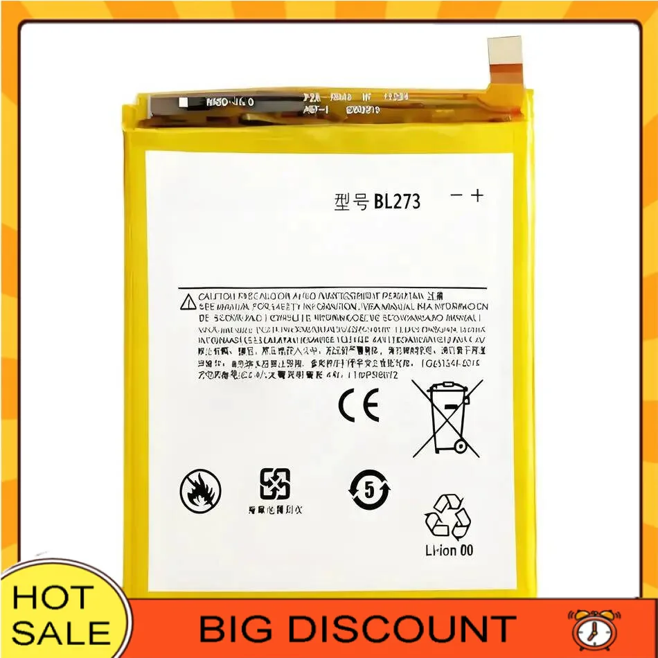 

For Lenovo K6 Note Dual Dim BL273 Long-Lasting Performance Safe Mobile Phone Battery 4000Mah