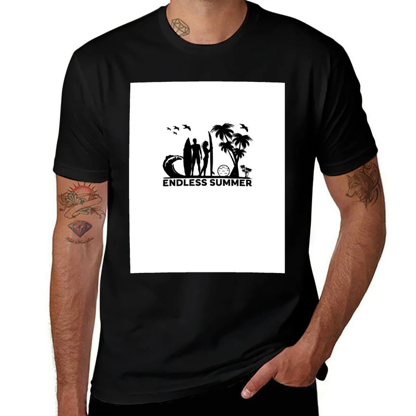 ENDLESS SUMMER ~ SUNSET ~ (CNVA-5) T-Shirt Casual Lightweight Short Sleeve Top T-Shirt