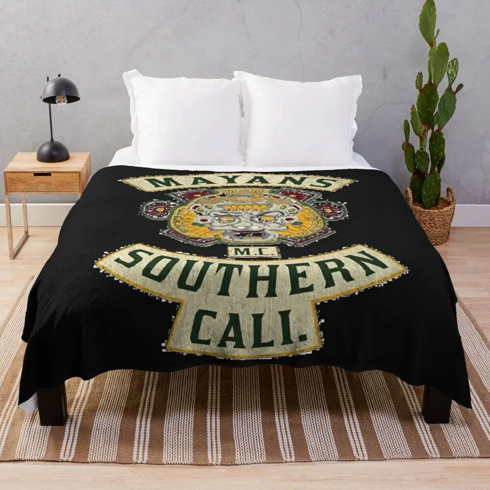 Mayans MC Throw Blanket Camping Blankets For Bed valentine gift ideas Designers Blankets