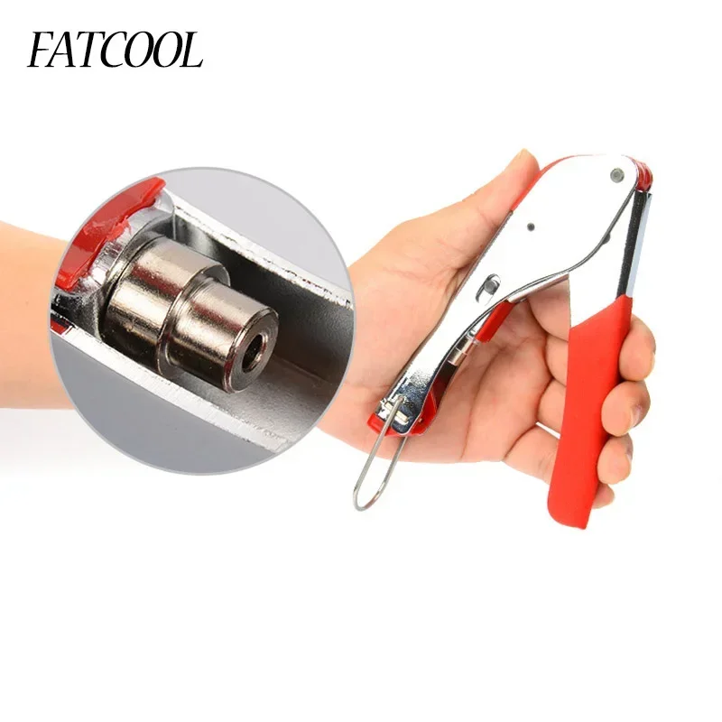 1pc Hot Sell Wire Stripping Squeezing Pliers Coaxial Cable Cold Press Clamp RG6 Cable TV Crimping Tool Set with F Heads