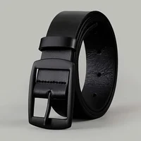 New Luxury Belt for Men PU Leather Belt Metal Pin Buckle High Quality Famous Brand Designer Waist Strap Belt for Jeans Plus Size 3