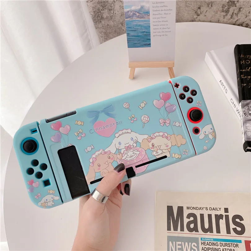 Sanrio Cinnamoroll Purin Pachacco Little Twin Stars Soft Case for Nintendo Switch Game Console Controller NS Gaming Accessories