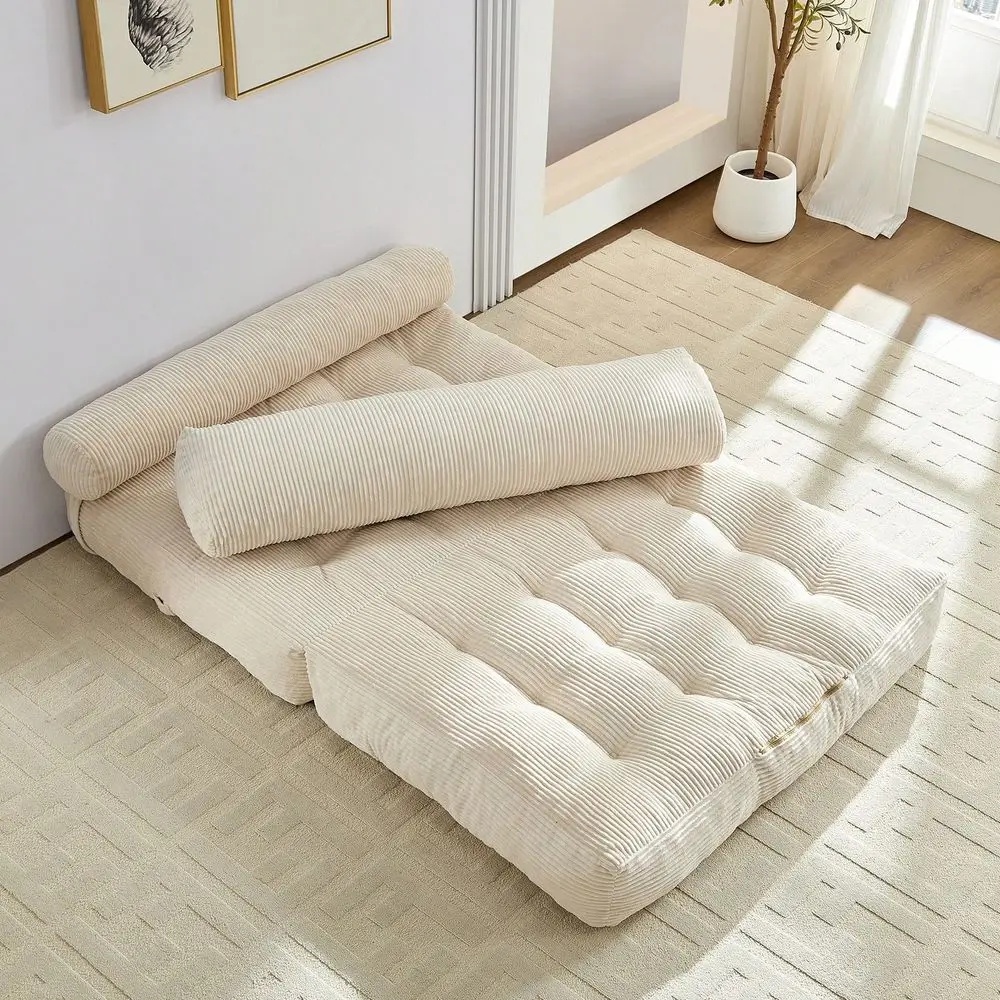 Sofa Bed, Convertible Sleeper Chair With Pillow Back Support, Twin Size FullSize Portable Fold Out Chair Bed, Comfy Floor Sofa view 3