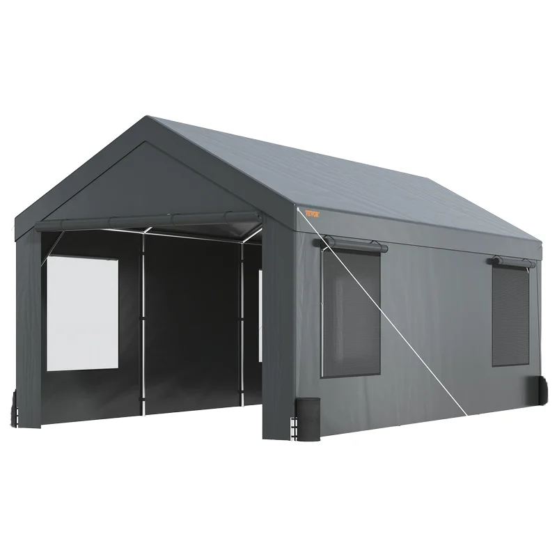 

Best Price Factory Sale 10'x20' Portable Carport for Cars Motorcycles PE PVC Metal Modern Style Pressure Treated Used for Garage