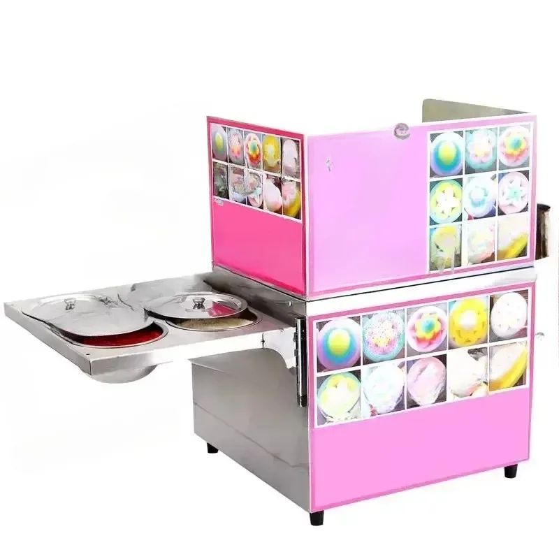 Cotton Candy Machine/ Commercial Color Fancy Drawing Gas Electric Marshmallow Machine