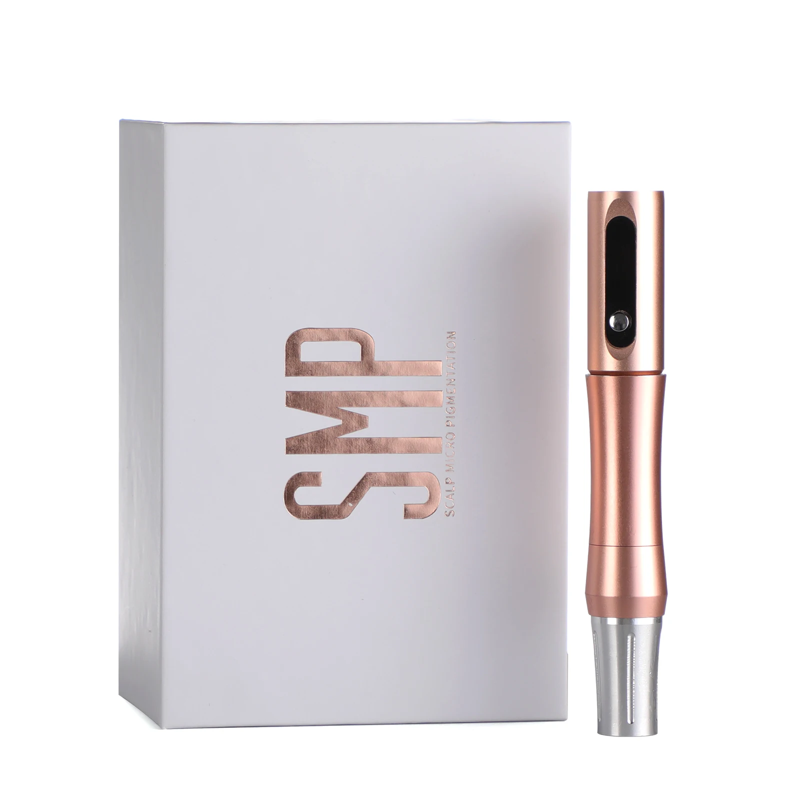 

SMP Wireless LCD Tattoo Pen Rose Gold Lip and Eyebrow Makeup Machine Semi-Permanent Makeup Machine Dual Batteries