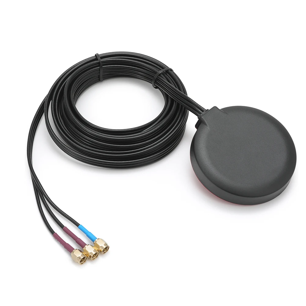 Dual 4G GNSS 3-in-1 adhesive mount combo external antenna,IoT antenna supports 4G LTE and GNSS