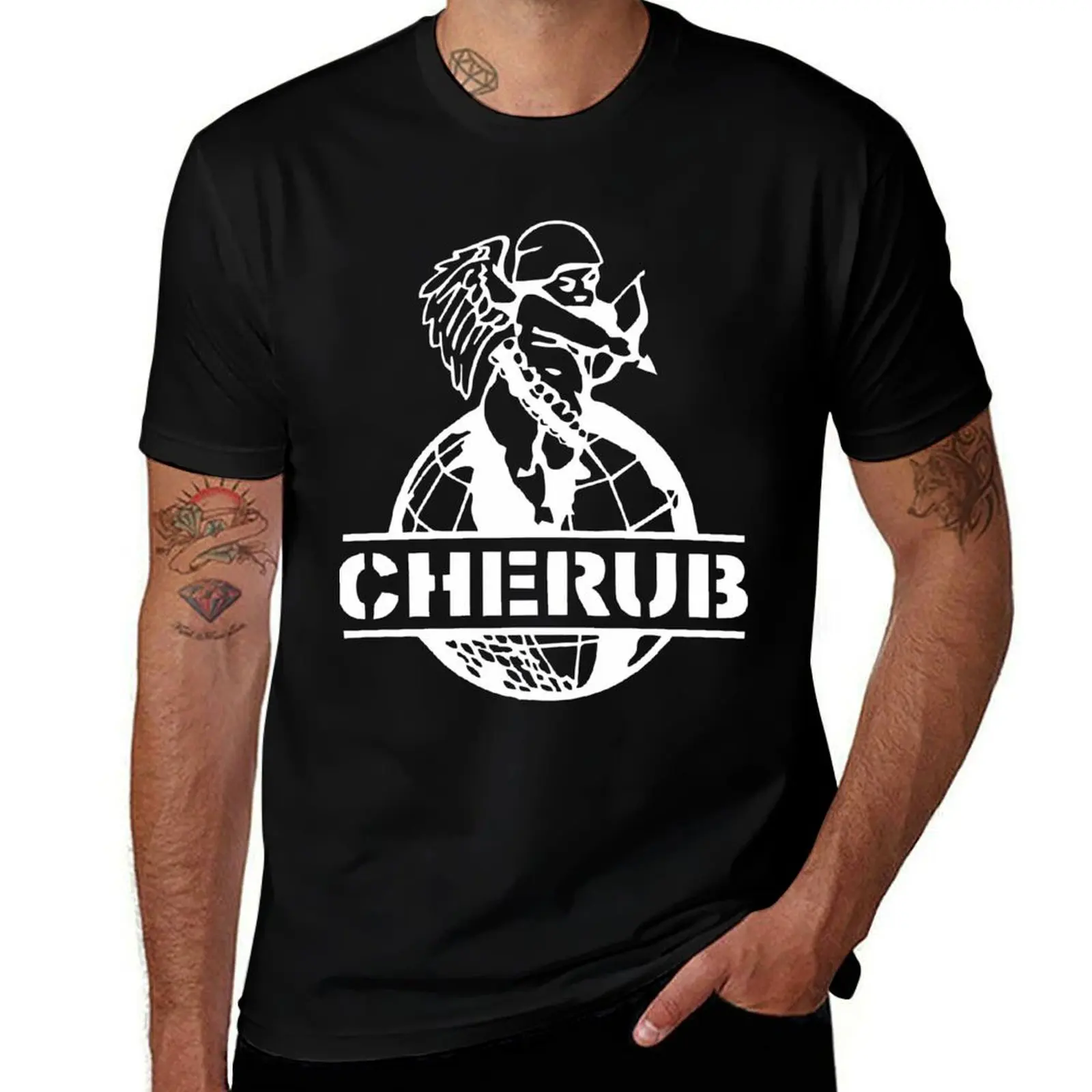 

BEST SELLER - CHERUB Logo Merchandise Essential T-Shirt man t shirt heavy cotton t shirt man casual T-shirt