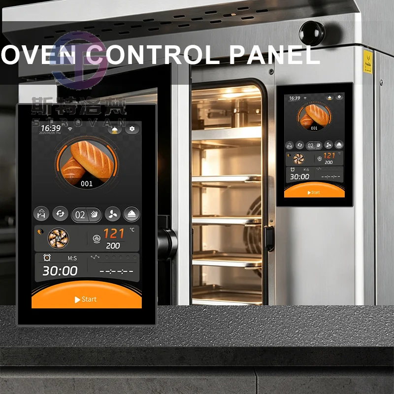 MK26L01 Multi-language Oven Control Board Anti-Interference Design Temperature Controller Waterproof Touch Screen Panel
