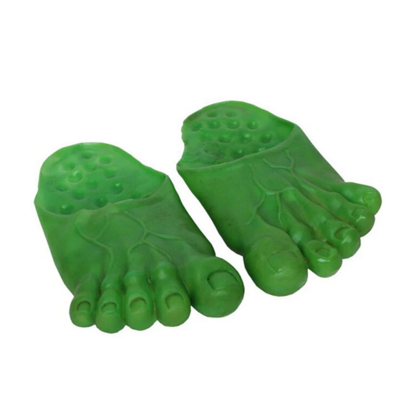 Halloween Decoration Horror Big Foots Cosplay Hulk Slippers Shoe Set Costume Party Props Masquerade Halloween Party Supplies