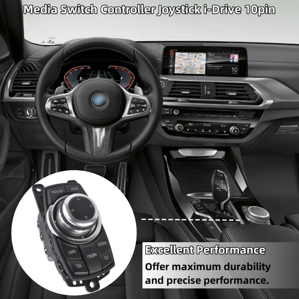 

Media Switch Controller Joystick Module For BMW F10 F01 F02 F03 F11 F04 F07 GT 2007-2013 65829206444 65829206446 10Pin