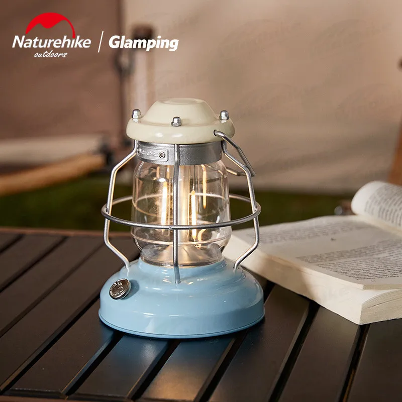 

Naturehike Outdoor Tent Light Mini Lamp 387g Portable Lantern Adjustable Luminance Durable Waterproof 40h Runtime Camping Light