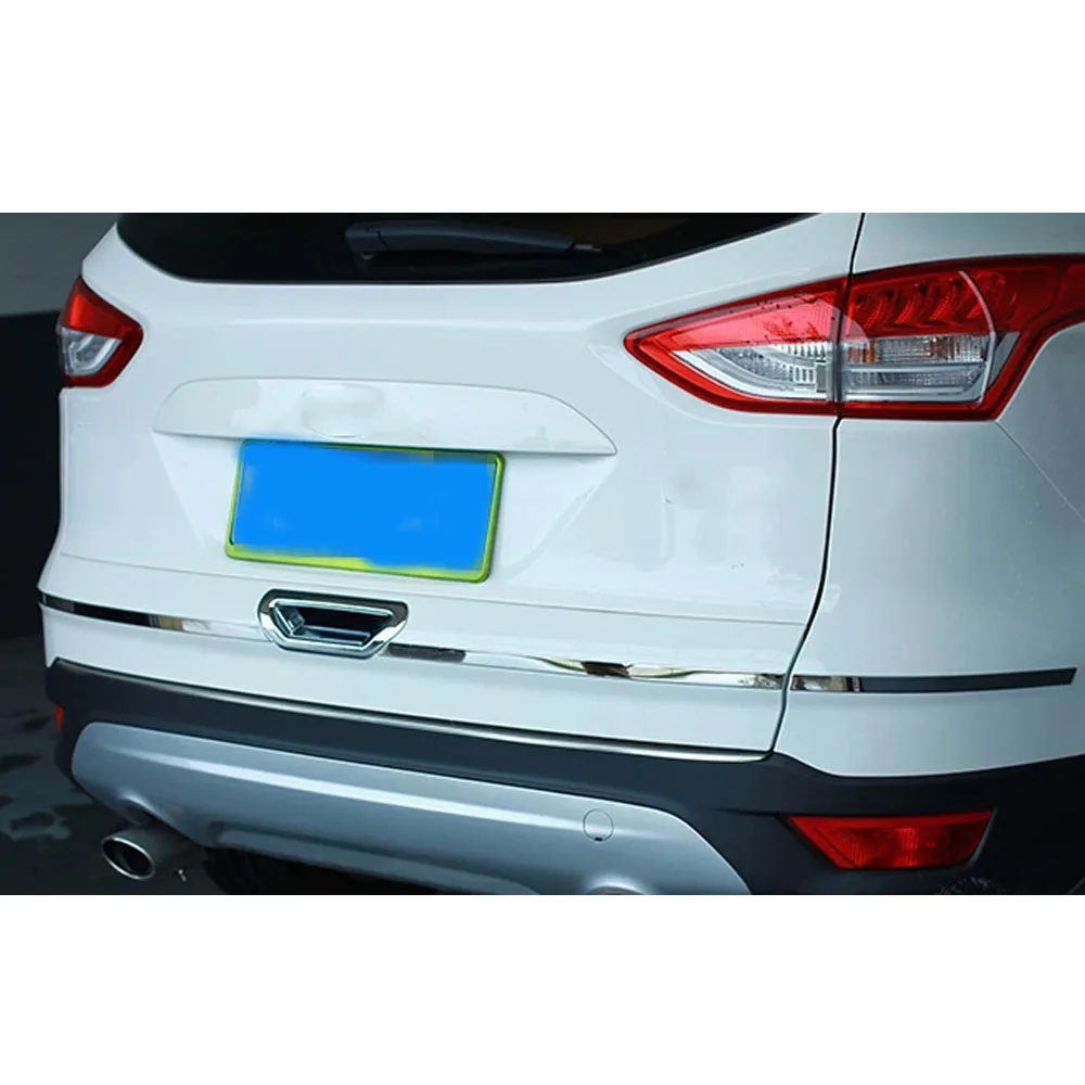 Back Bumper Protection Trim Frame Edge Board ABS Handle Bowl 5pcs For Ford Kuga Escape 2013 2014 2015 2016 2017 2018 2019 2020