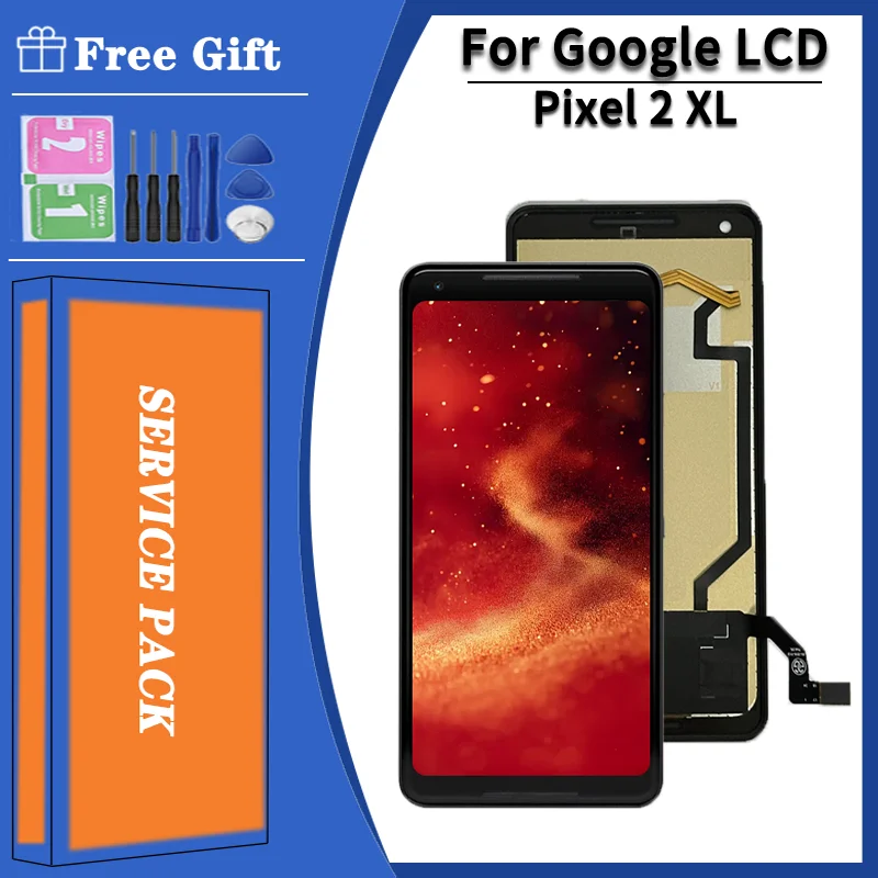 Pantalla TFT de 6,0 pulgadas para Google Pixel 2 XL, pantalla LCD, montaje de digitalizador con pantalla táctil, piezas de repuesto para Google Pixel 2XL G011C