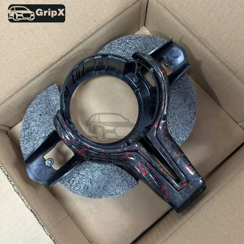 

Подходит для BMW F-образной формы, Т-образная крышка колеса, модернизация, декоративная крышка рулевого колеса из кованого углеродного волокна