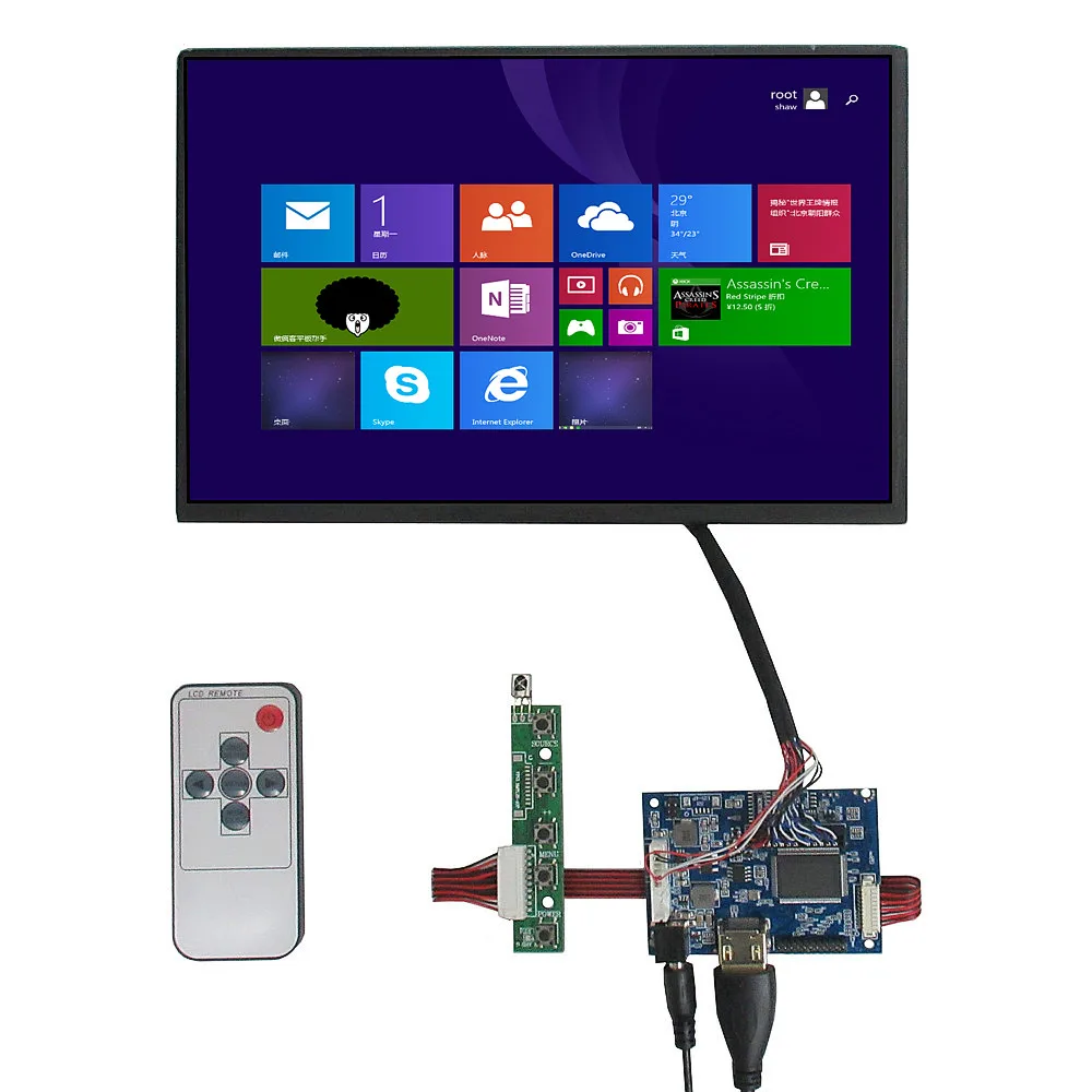 

10.1 Inch 1280*800 IPS DIY Monitor LCD Display Screen Driver Control Board HDMI-Compatible Kit For Raspberry/Banana/Orange Pi PC