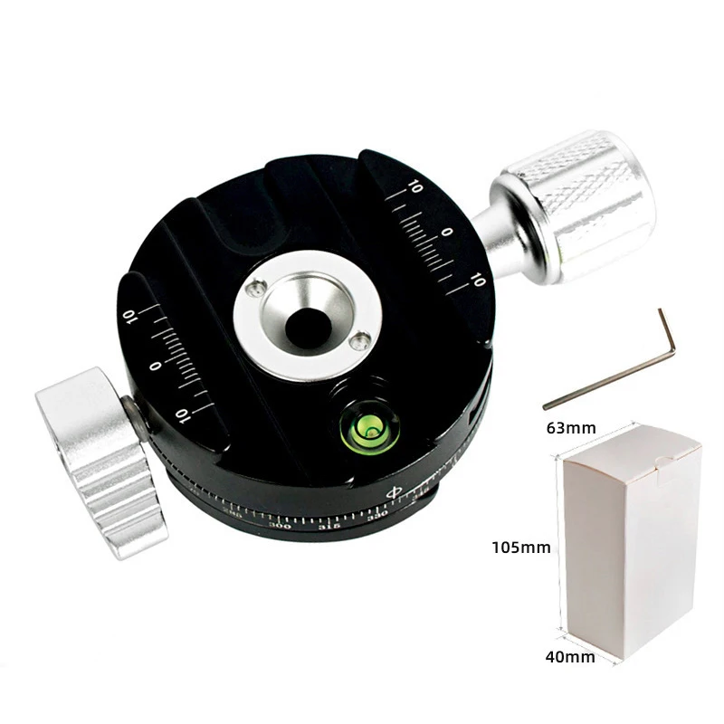 Universal 360 °   Juego de disparos panorámicos giratorios, abrazadera de liberación rápida para adaptador de montaje en trípode de cámara Arca Swiss