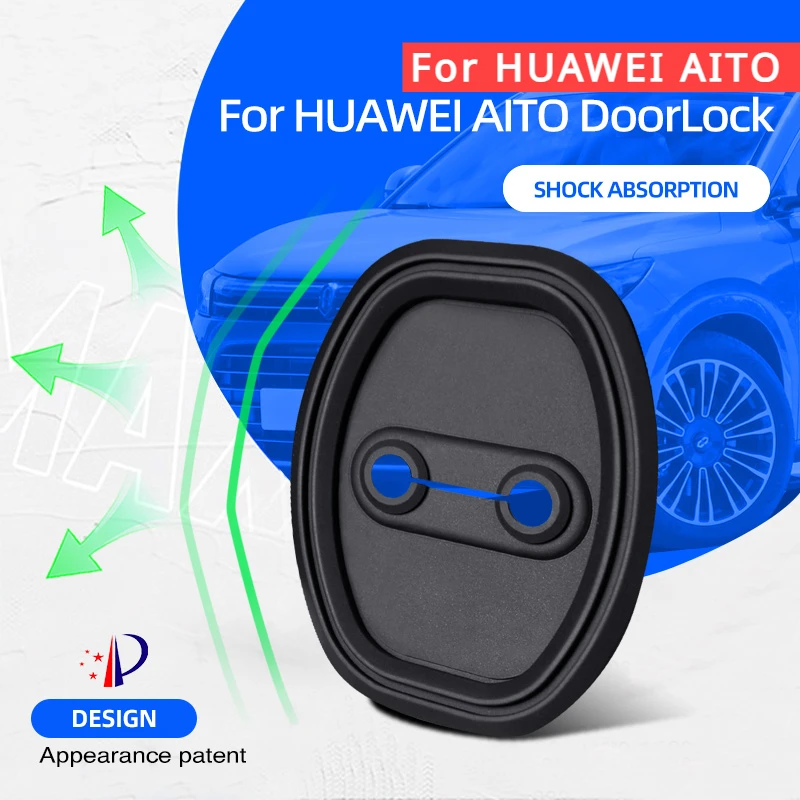 

4pcs/set Car Door Lock Cover Case Protection for Huawei AITO 2019-2021 Serie SF5 2022 Series M5 M7 M9 Door Lock Protective Cover