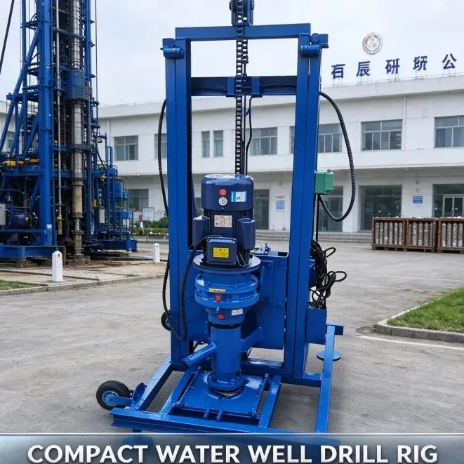 Customized Complete Household Water Well Drilling Equipment, Bestselling Portable Wheeled Hydraulic Drilling Machine