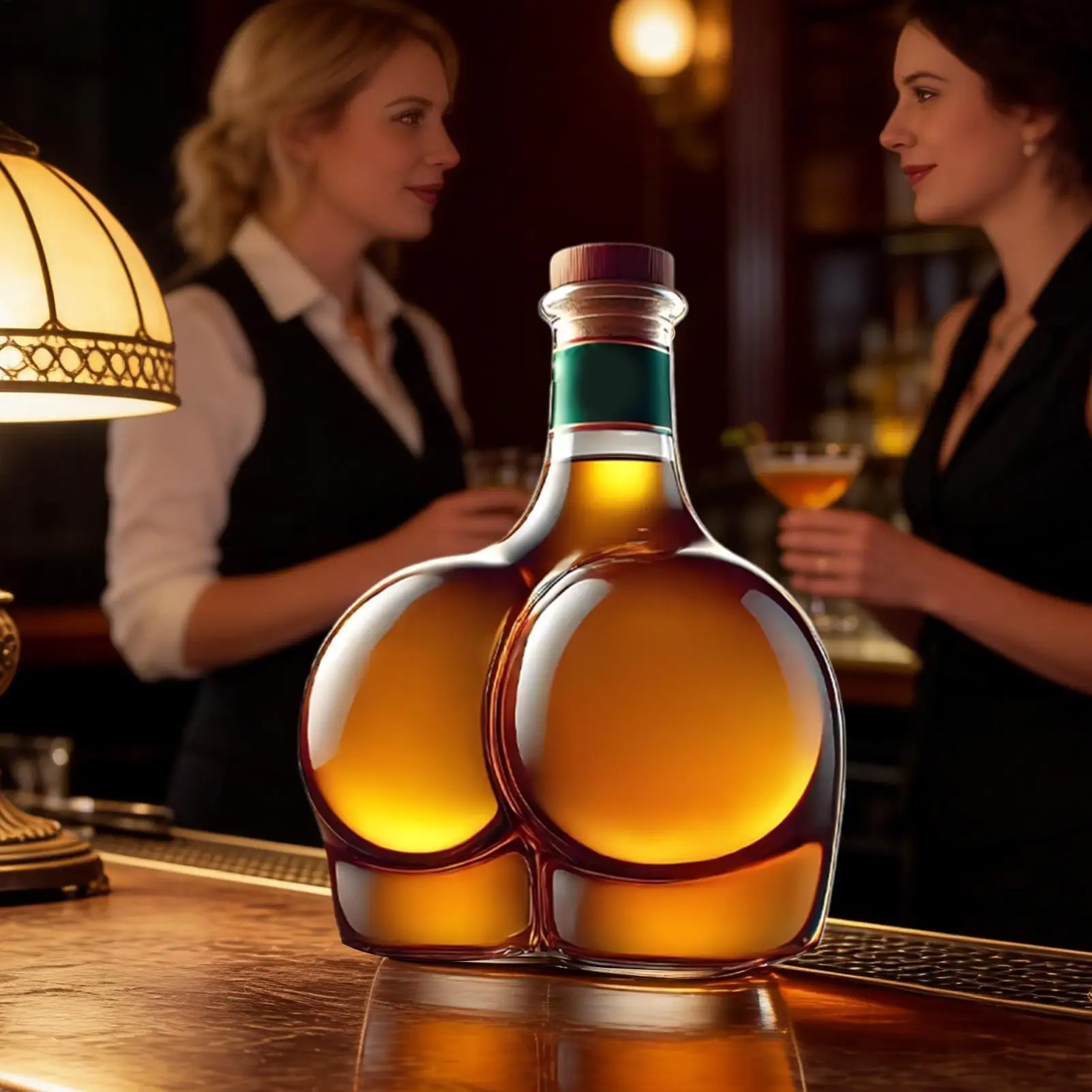 Whiskey Glass Decanter Novelty Statue Home Decorations Wine Container for Alcohol Liquor Bottle Wine Bottle 300ml