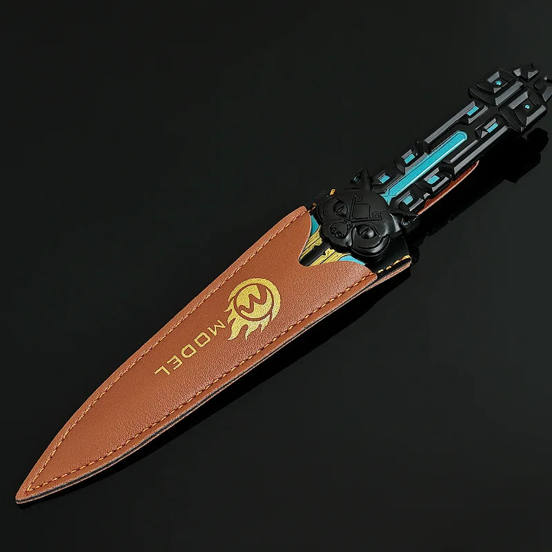 Dardos de datos periféricos de juego Delta Force de 22cm, modelo de arma de Metal, cuchillo de entrenamiento, adorno coleccionable de escritorio, manualidades, juguetes para niños, regalos