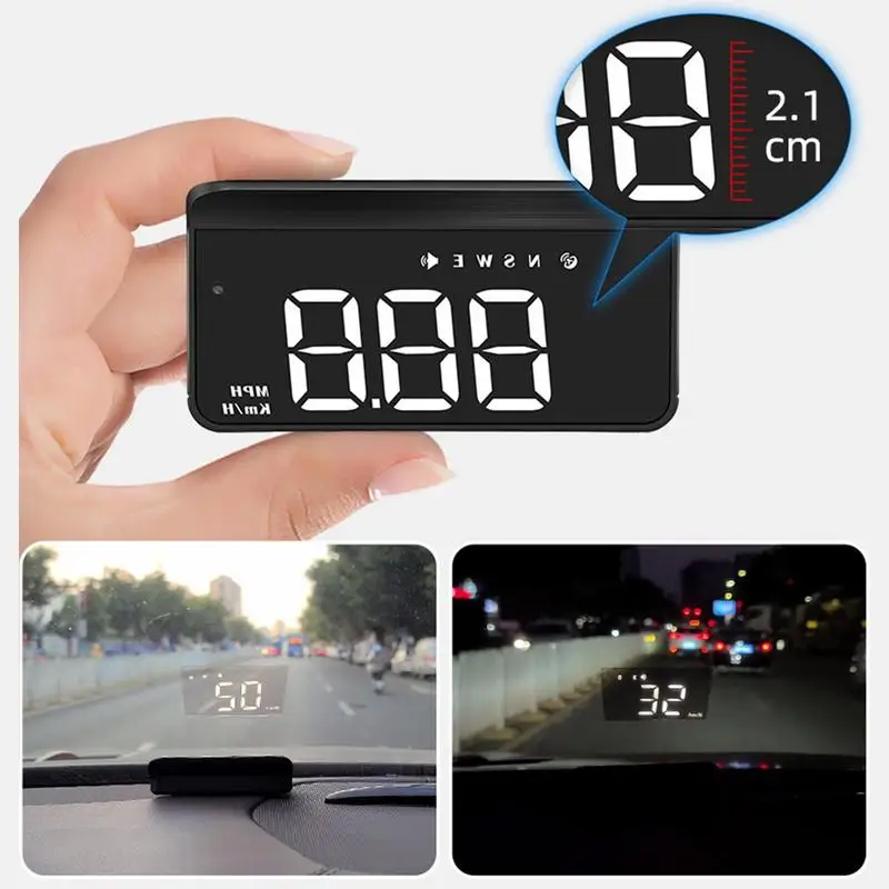 Uniwersalny holometr GPS Head Up Display Automatyczny projektor prędkości przedniej szyby HUD Samochodowy holograficzny prędkościomierz Samochodowe