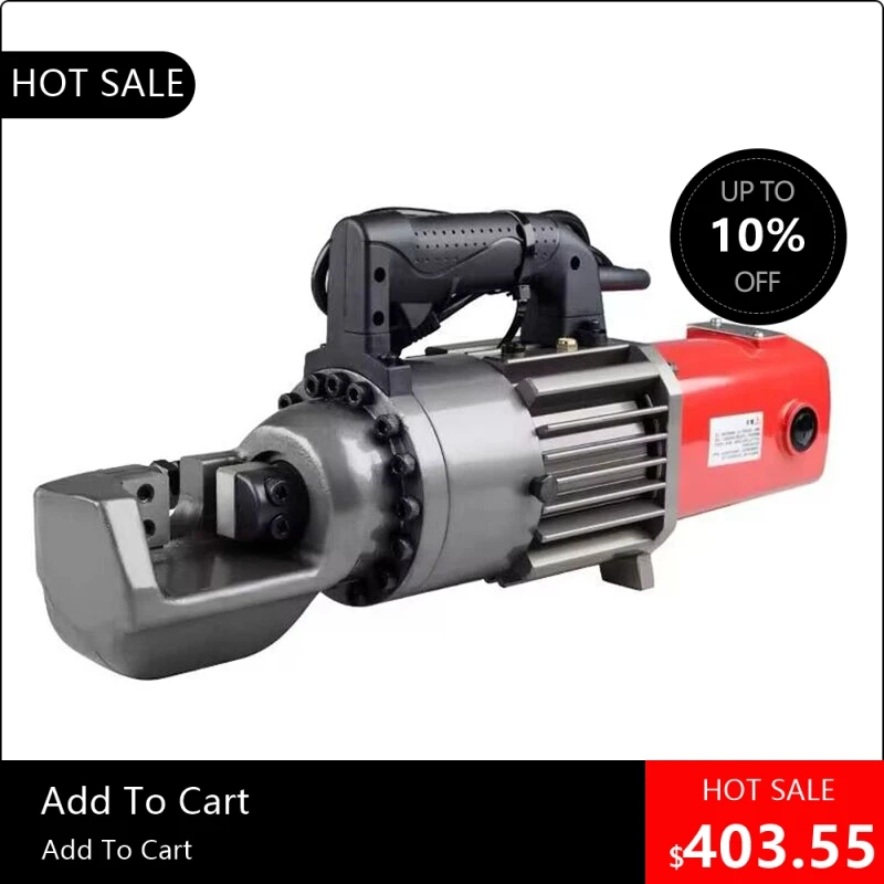 

08170 Exclusive price QG-25T Reinforced Steel Portable Electric Hydraulic steel bar cutting machine cutting Constr