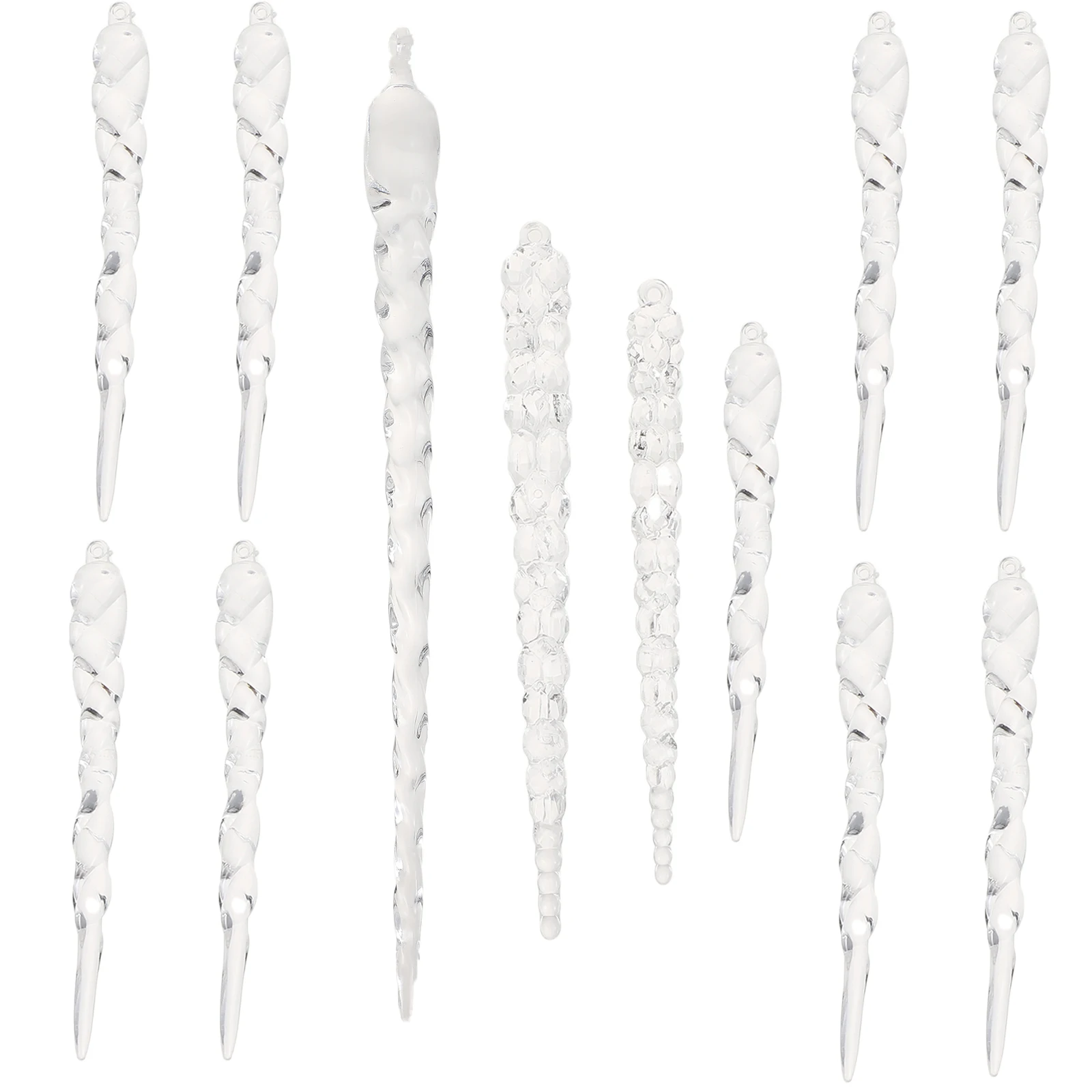 

13 Pcs Acrylic Hanging Ornaments Clear Crystal Decorations for Christmas Tree Holiday Party Wedding Garden