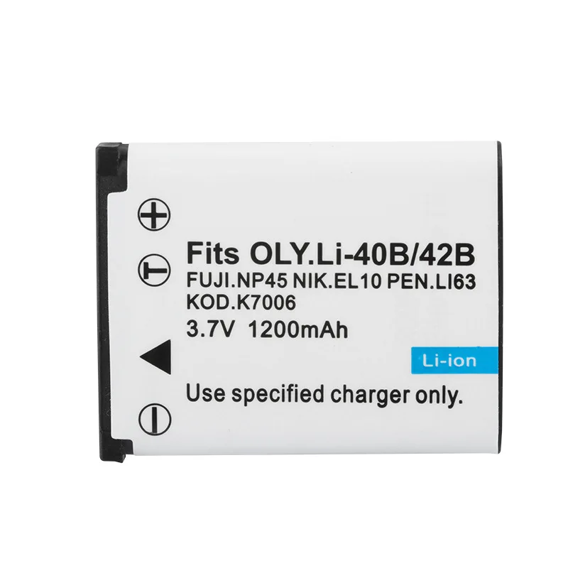 Multi Model Replacement Camera Battery CNP80 NP-42B NP-45 EN-EL10 K7006 Lithium Spare Battery Fit Fuji Nikon Cameras