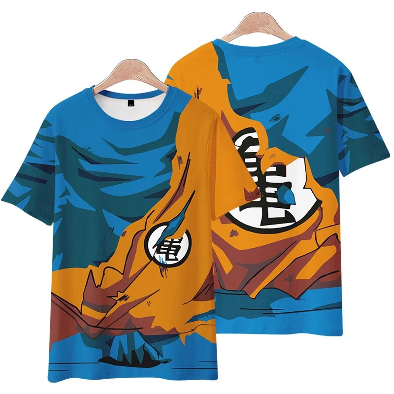 

Dragon Ball Z Skin 3D Print Men T-Shirt Summer Breathable Boys Anime Fans Short Sleeve Tops Loose Casual Sports Fitness T-Shirt
