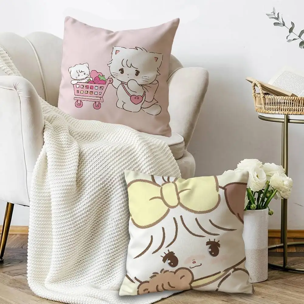 Cute M-Mikko I-Illustrations pillow cover sofa cushion cover home room decoration children gift