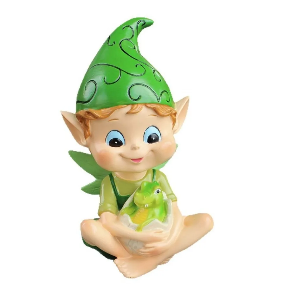 

Креативная мультяшная статуэтка лягушки-эльфа, забавный садовый декор ручной работы, фигурка лягушки из смолы, украшение для бонсай