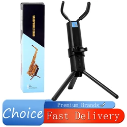 SLADE Tenor Altsaxofoonstandaard Draagbare opvouwbare professionele standaard Metalen poten Statief Blaasinstrumentaccessoires met tas