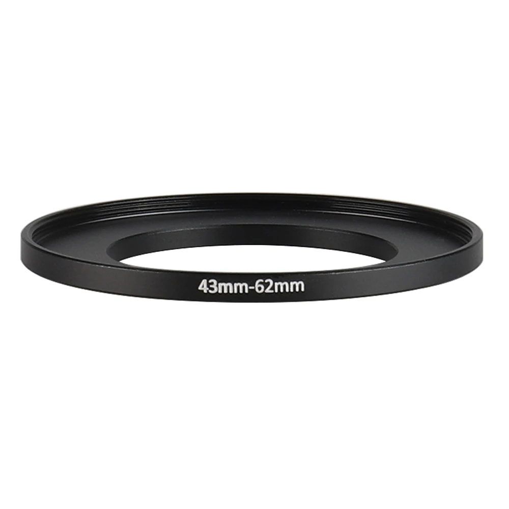 Aluminum Black Step Up Filter Ring 43mm-62mm 43-62 mm 43 to 62 Filter Adapter Lens Adapter for Canon Nikon Sony DSLR Camera Lens