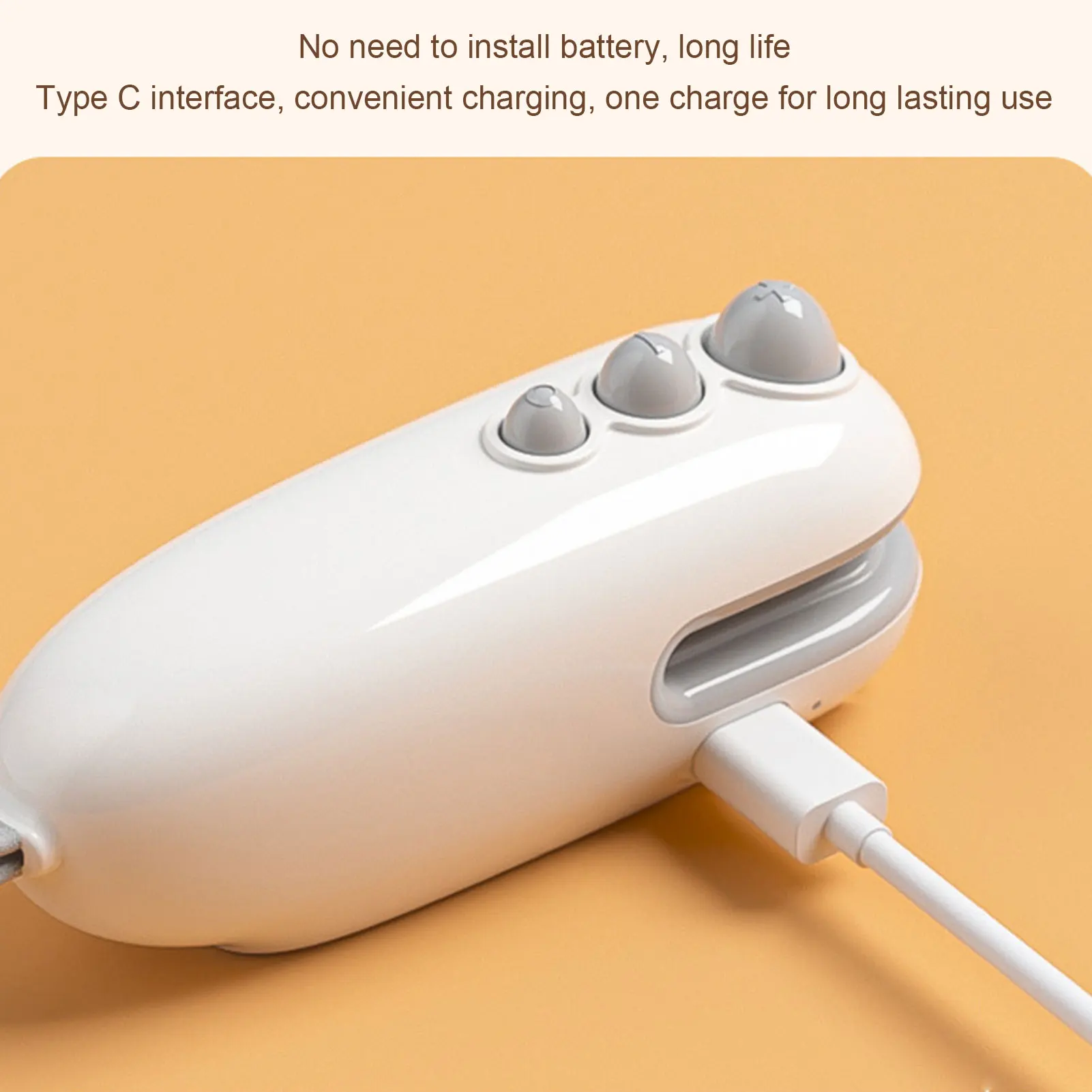 Mini Bag Sealer Rechargeable Portable Handheld Heat Vacuum Sealer and Cutter for Plastic Bags Snack Bags Food Storage White